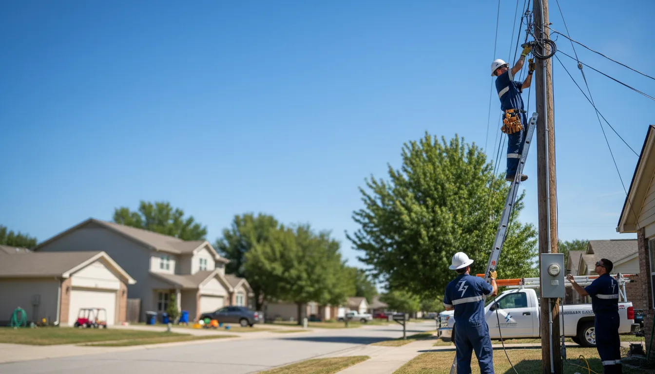 Residential electrician providing installation services in Coffeyville, KS